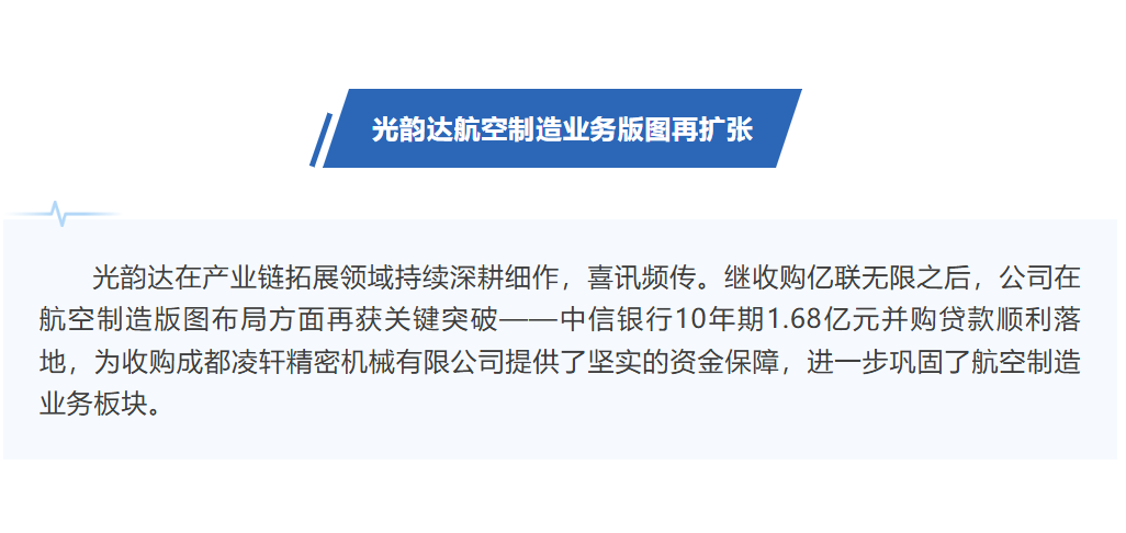 买球的正规网站10年期1.68亿并购贷落地，助力航空制造业务版图再扩张